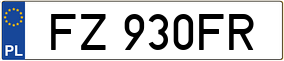 Trailer License Plate